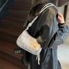 Underarm Bag Women's New Fashion Plaid Versatile Portable Shoulder Bag High-end Messenger Dumpling Bag