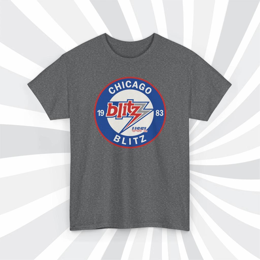 Chicago Blitz 1983 USFL Vintage Football Logo T shirt - Bears