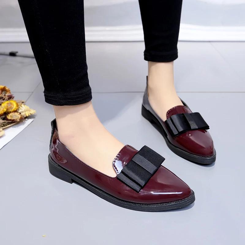 Fashion Ladies Shoes 2024 High Quality Slip-on Women's Flats Fashion Butterfly-knot Daily Flats Women Sexy Pointed Toe Flat Low Heels