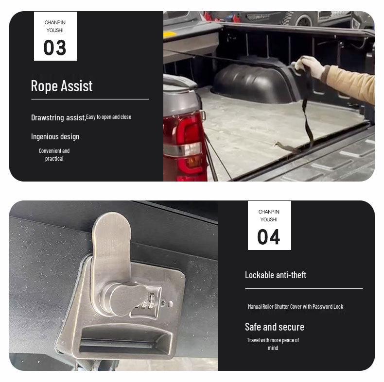 Mitsubishi L200 Pickup Tailgate Lock Roller Cover (2016-2023)