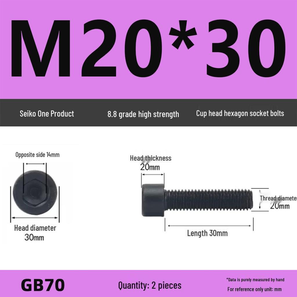 8.8 High-Strength Socket Head Cap Screw Bolt (M4-M16)