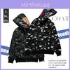 Худи Bape камуфляжной расцветки с дизайном в виде акульей головы, мягкая и удобная куртка на молнии