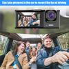 1 компл. Автомобильный видеорегистратор с 3 линзами ночного видения с кабелем питания 150 мАч USB2.0 DVR ABS Автомобильный видеорегистратор Передний задний видеорегистратор Автомобильная поставка