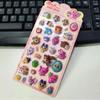 For Kids Girls 3D Stickers Japanese Cartoon Crystal Pop Seal Decorative Peripheral Stickers Notebook Phone DIY toys gift