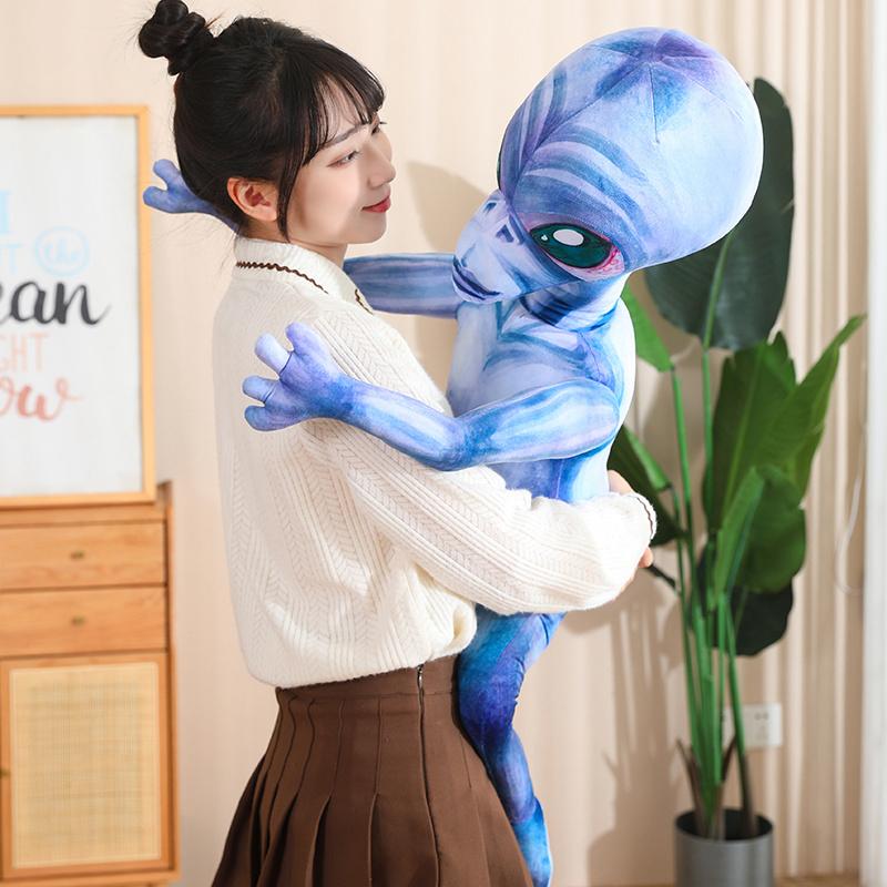 50/80/100 см зеленая синяя инопланетная плюшевая игрушка куклы милые животные мягкая игрушка подарок на день рождения Рождество для детей