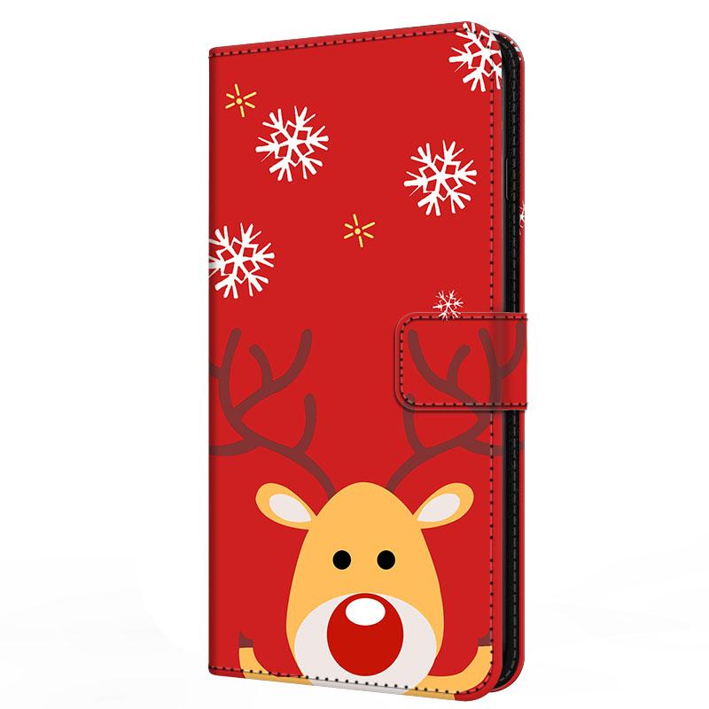Чехол для Xiaomi Poco F7 F 7 с подставкой-книжка из кожи Merry Christmas Магнитный кошелек-защита Redmi Turbo 4 Pro