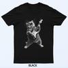 Cat Kitten Playing Guitar Rock On Star Funny Rock And Roll T-Shirt