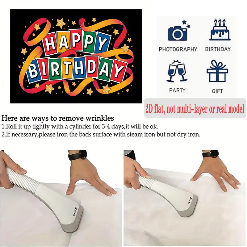 Rainbow Photography Party Backdrop 1pc - Home Party Decor