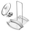 Stable Stainless Steel Pot Lid Holder Silver/Gold Pot Lid Rack Pan Cover Shelf Soup Rests  Kitchen