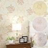 1Sheet Floral Printed Background Decoration Wall Sticker Home Decor Self Adhesive Living Room Non Woven Fabric Bedroom