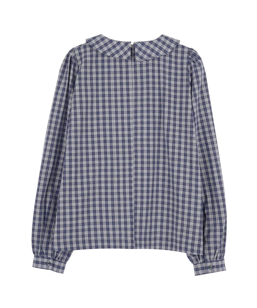 HARDCORE HAPPINESS Check Ribbon Blouse