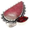 Rhodonite Gemstone Handmade Silver Jewelry "8"