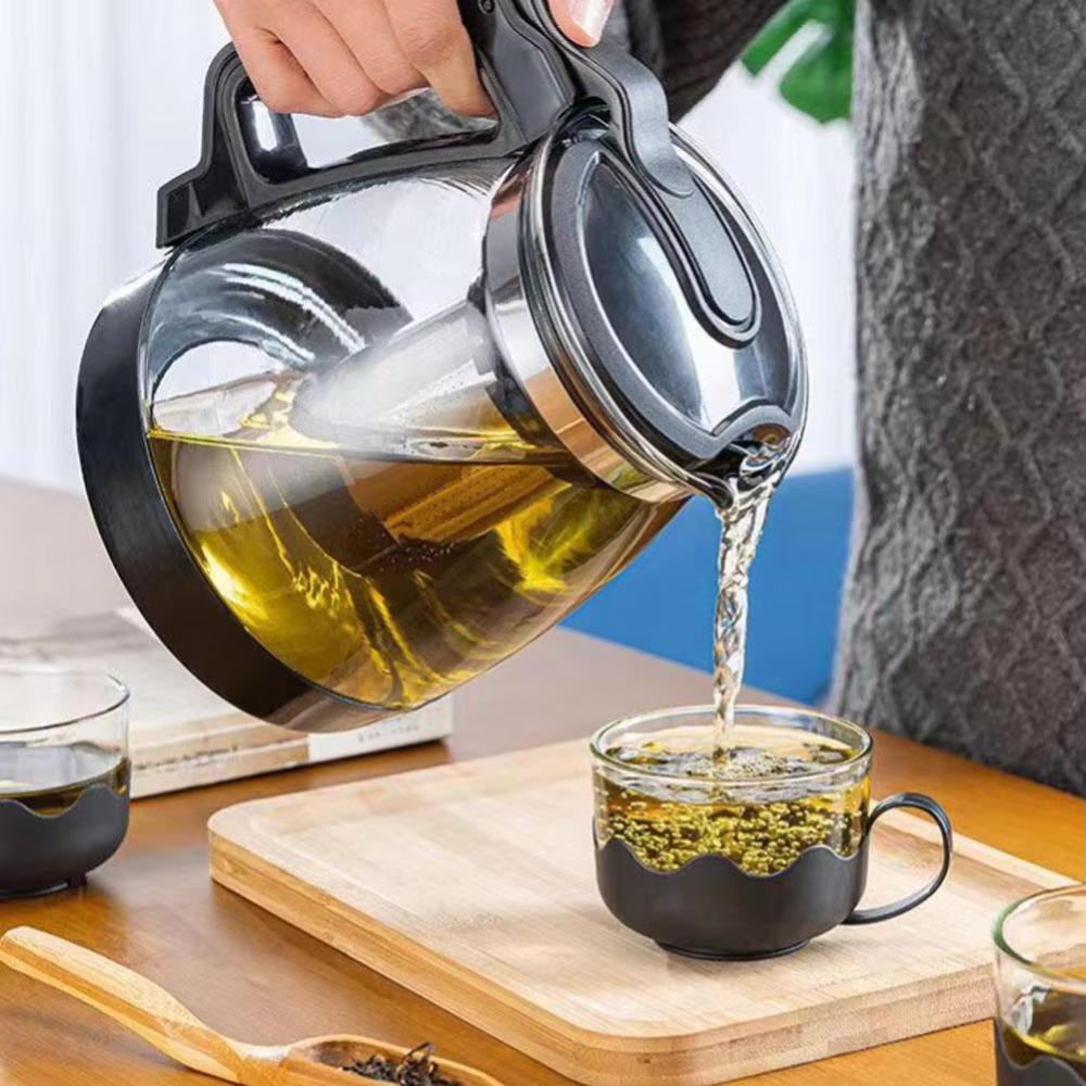 Heat Resistant Strainer Tea Kettle with Filter Kung Fu Teaware Tea-Water Separator Pot  Office