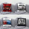 G-Golf G-GTI Car Pillow Case Soft Cushion Cases for Farmhouse Sofa Decor Home Decorations and Protector Pillow Case