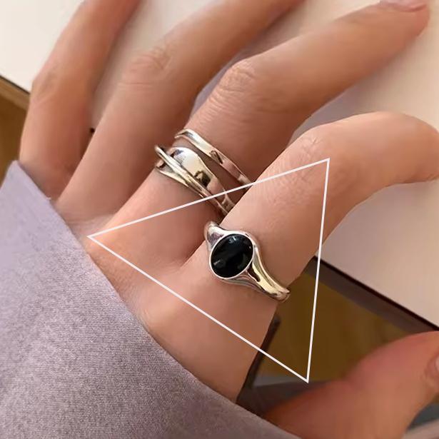 Серебряное кольцо 925 пробы, корейское, геометрический витой плетеный открытый дизайн, женская мода, индивидуальность, простой тренд, ретро, крутые украшения