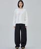 MALOUPE 5115 Crop Oversized T-Shirt (Ivory)