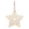 Wooden Stars To Hang 8.4 X 8 Cm 4 Pieces