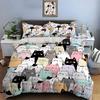 3D Cute Cartoon Cats Print Bedding Set Duvet Cover Duvet Cover Pillowcases Adult And Children Bedding Set Luxury Comforter Set