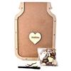 Love Story Wooden Hearts Jar Display Guest Book - 60pcs