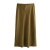 Fashion Kaslead Women's Silk Satin Skirt