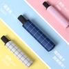 2023 New Sunscreen Umbrella Outdoor Sunshade Small Portable Folding Umbrella Sun Umbrella Plaid Trend for Men and Women