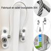 Case Pack White Security Window Lock, Window Security Door Lock with Key