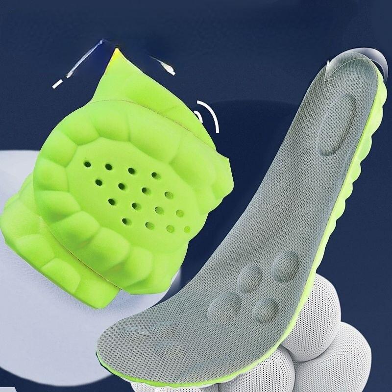 Облачные стельки, амортизирующие мужские и женские дышащие поддерживающие стельки на толстой подошве