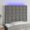 VidaXL LED Headboard Bedroom Furniture Single Bed Accessory Headboard Bed Frame Interior Dark Grey 3122841
