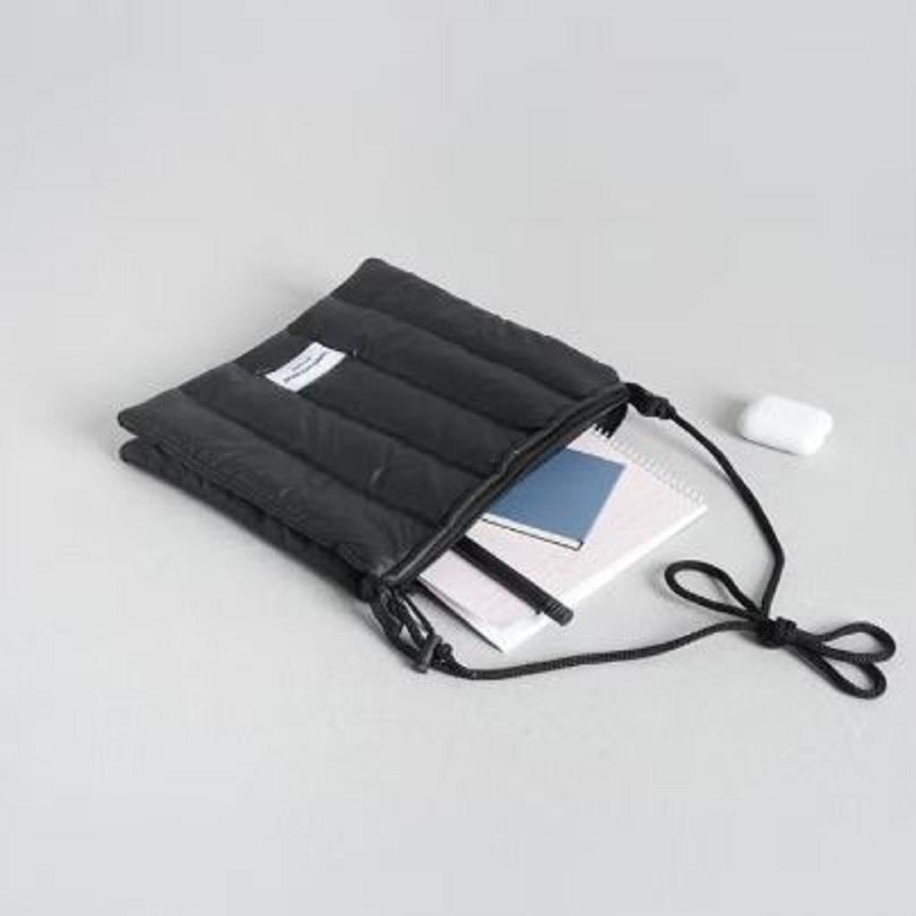 Daiso Padded Crossbody Bag - Black