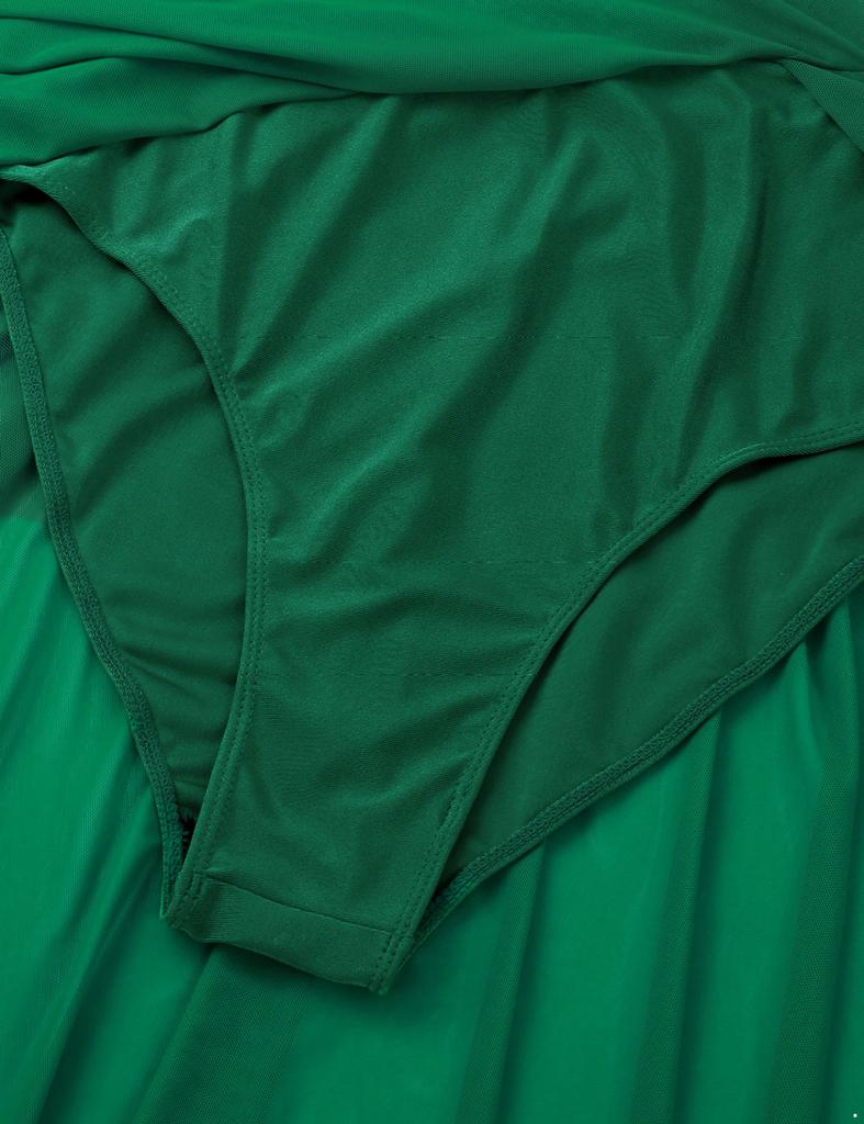 Women Adults Single Long Sleeve with Fingertip Lace Bodice Asymmetric Leotard Dress for Lyrical Modern Contemporary Ballet Dance