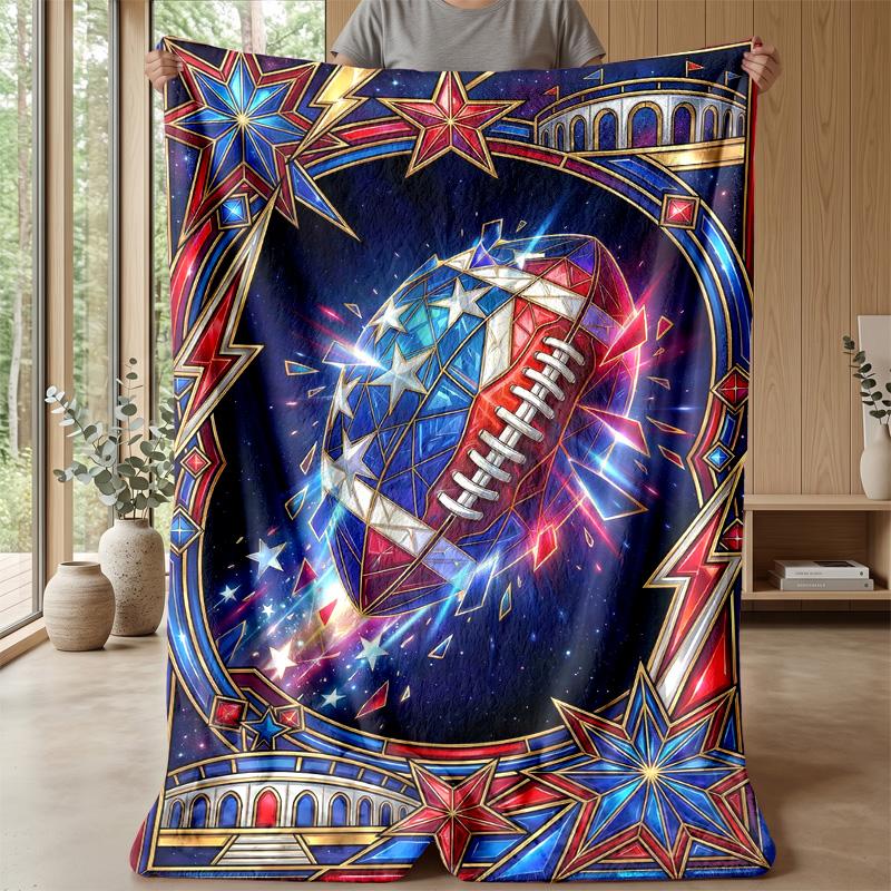 Sports in Motion Theme blanket Lightweight Warm Flannel Blanket Decorative Throw Blanket for Home Decoration