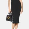 Versace Сумка-тоут из телячьей кожи с логотипом Медузы Женские сумки-тоут Черный 1004460-DVIT2T-1B00V