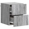 Wall Mounted Nightstand 2 pcs Gray Sonoma 34.5 x 33 x 40 cm