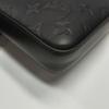 [Pre-Owned] Classic Monogram Adjustable Shoulder Strap Embossed Leather Trim Messenger Bag - Very Good #137BJNJ