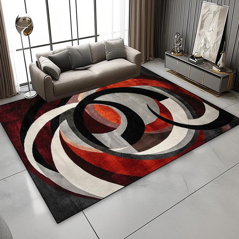 Nordic Abstract Art Luxury Carpets Living Room Geometric Home Decoration Washable Soft Rugs Sofa Area Bedroom Non Slip Floor Mat