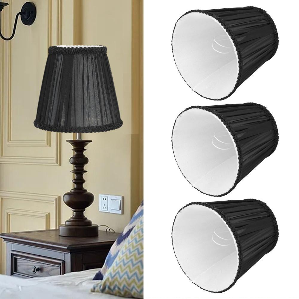 3PCS Clip On Design Lamp Cover Fabric Chandelier Lamp Shades Modern Small Lamp Shades Table Lamp