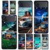 Чехол для телефона Samsung Galaxy Z Flip 3 4 5 6 7 Складной Для Samsung Z Flip4 Flip5 ПК Жесткая Крышка Фургон Автомобиль На открытом воздухе Кемпинг