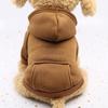 Trendy Fleece Sweatshirt for Pets - Autumn/Winter Sports Style for Dogs and Cats