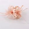 Women Chic Fascinator Hat Cocktail Brooch Wedding Headpiece Church Headwear Party Feather Hair Accessories Sinamay Fascinators
