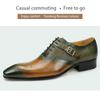 Fashion Wedding Office Shoes For Men Oxford Business Cowhide Leather Upper Dress Shoes Pointed Toe Lace Up Fashion Shoes Man Handmade