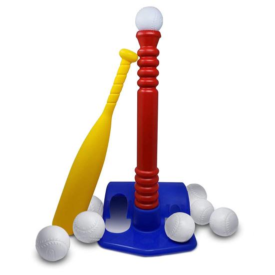 Детский бейсбольный набор с 4 мячами и пусковой установкой T-Ball