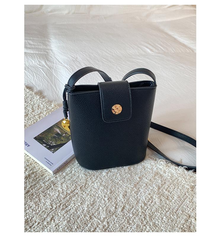 Ретро нишевая текстура сумка для мобильного телефона женская 2025 новая модная сумка-ведро для выхода в свет зарубежный стиль инс сумка через плечо мессенджер