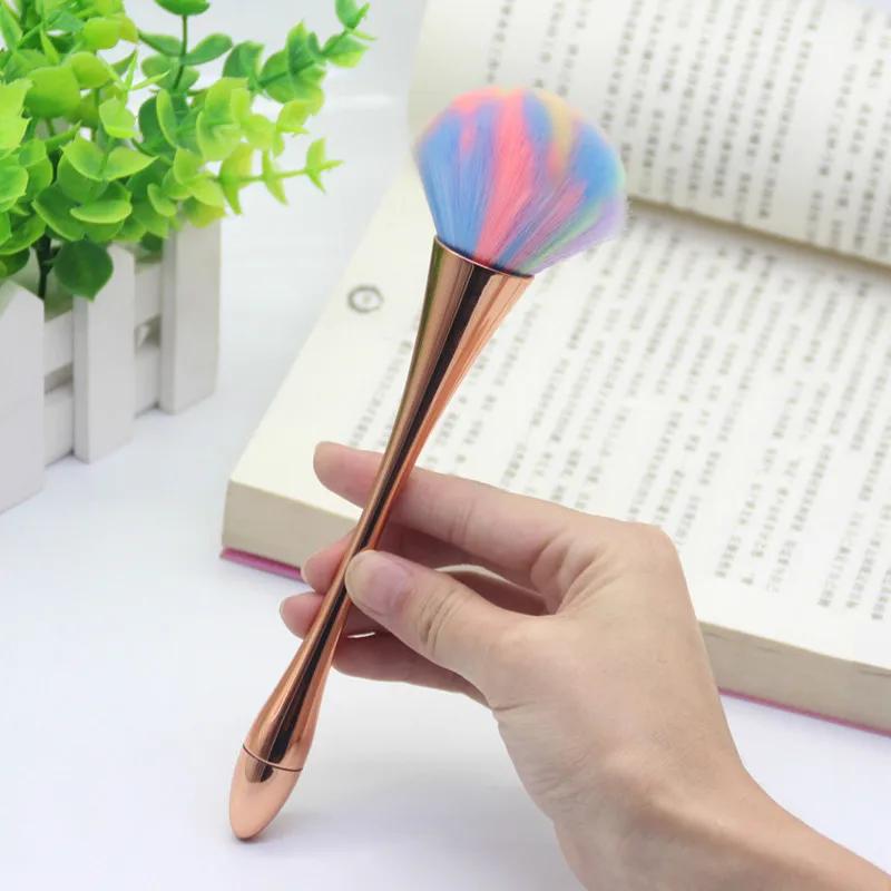 Single Small Waist Makeup Brush Multi-color Large Loose Powder Soft Hair Foundation Brush Loose Powder Brushs Beauty Makeup Tool
