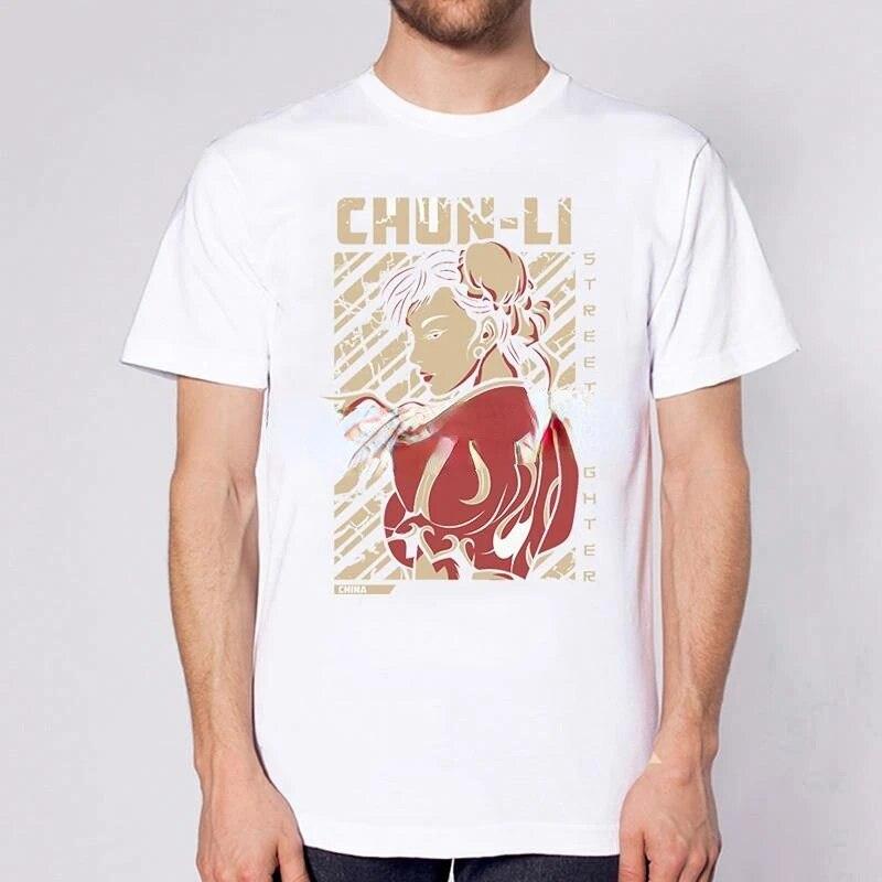 Street Fighter Chun Li футболка с принтом модная уличная стильная женская забавная футболка унисекс с короткими рукавами летние топы Harajuku уличная одежда