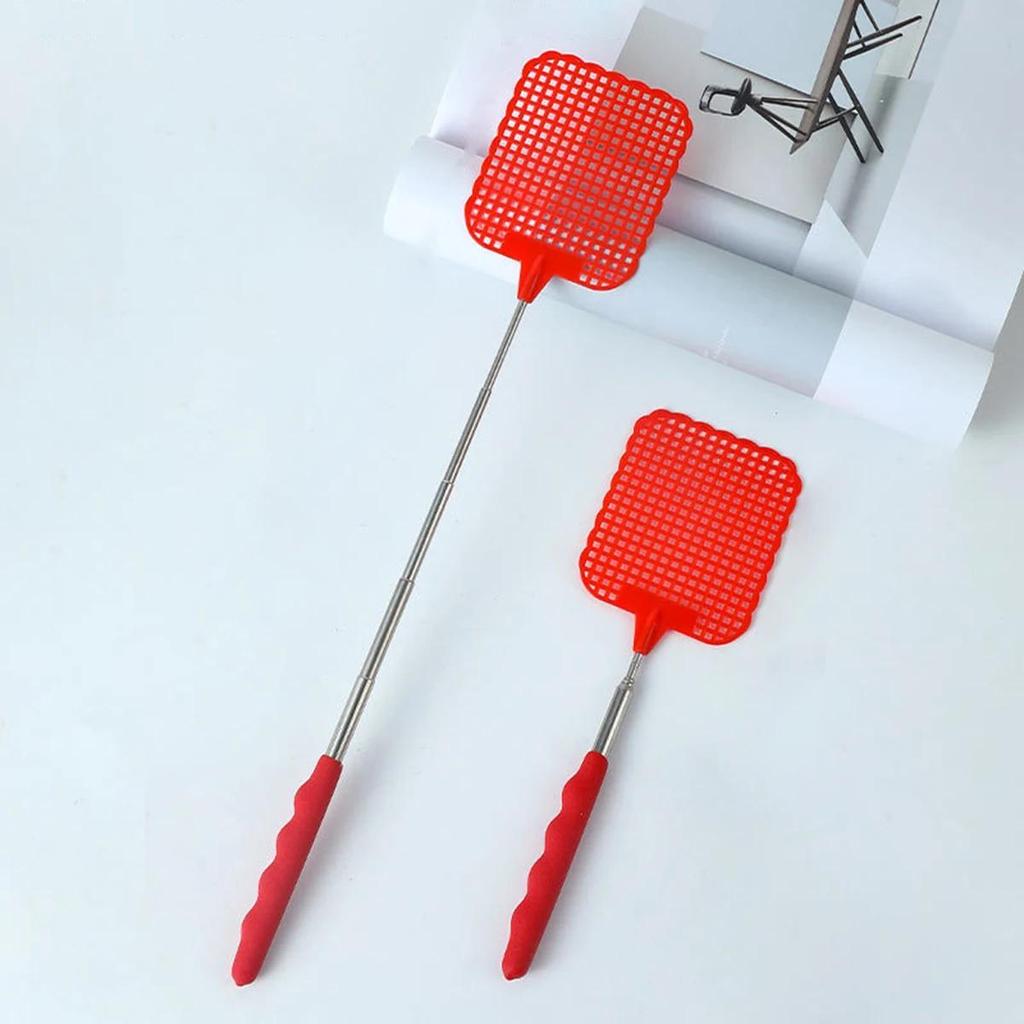 2PCS Retractable Fly Swatter Plastic Lengthening and Thickening Up To 73cm Domestic Mosquito Swatter To Repel Insects Indoor