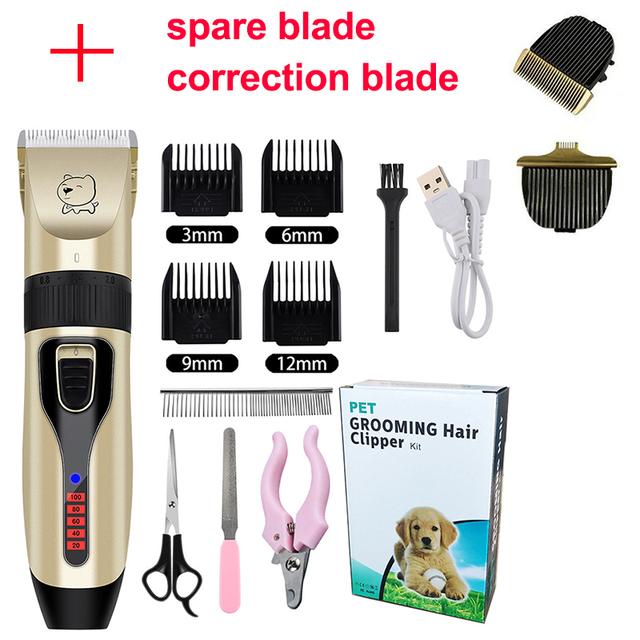Электрические машинки для стрижки собак, профессиональный триммер для шерсти домашних животных, парикмахерская машинка для стрижки собак, машинка для удаления волос с кошачьими волосами, комплект