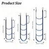 Boat Rope Ladder Heavy Duty Foldable Marine Ladder Portable Nylon Boarding Ladder for Inflatable Boat Pontoon Kayak Yacht