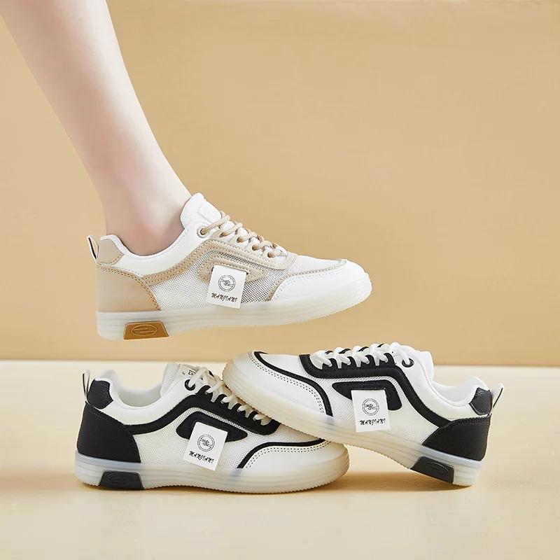 Fashion Women Sneakers New 2024 Fashion Breathable Students Casual Shoes Sports for Girls Flat Mesh White Shoes Desginer Vulcanize Shoes