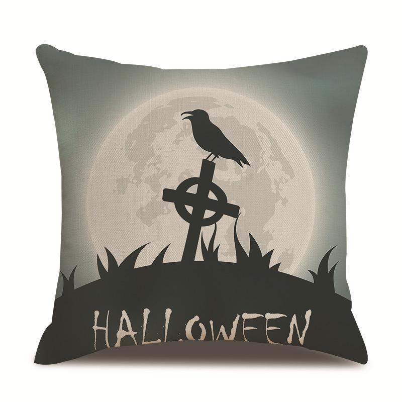 Хэллоуин Льняная Наволочка Наволочка с Принтом