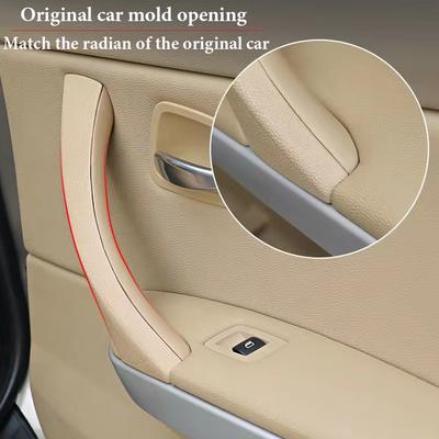Черный/углерод/бежевый/серый для BMW 3 серии E90 E91 316 318 320 325 328 внутренняя ручка внутренняя дверная панель накладка